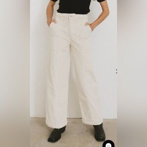 Bohme Ariella Corduroy Pants in ivory - size 32